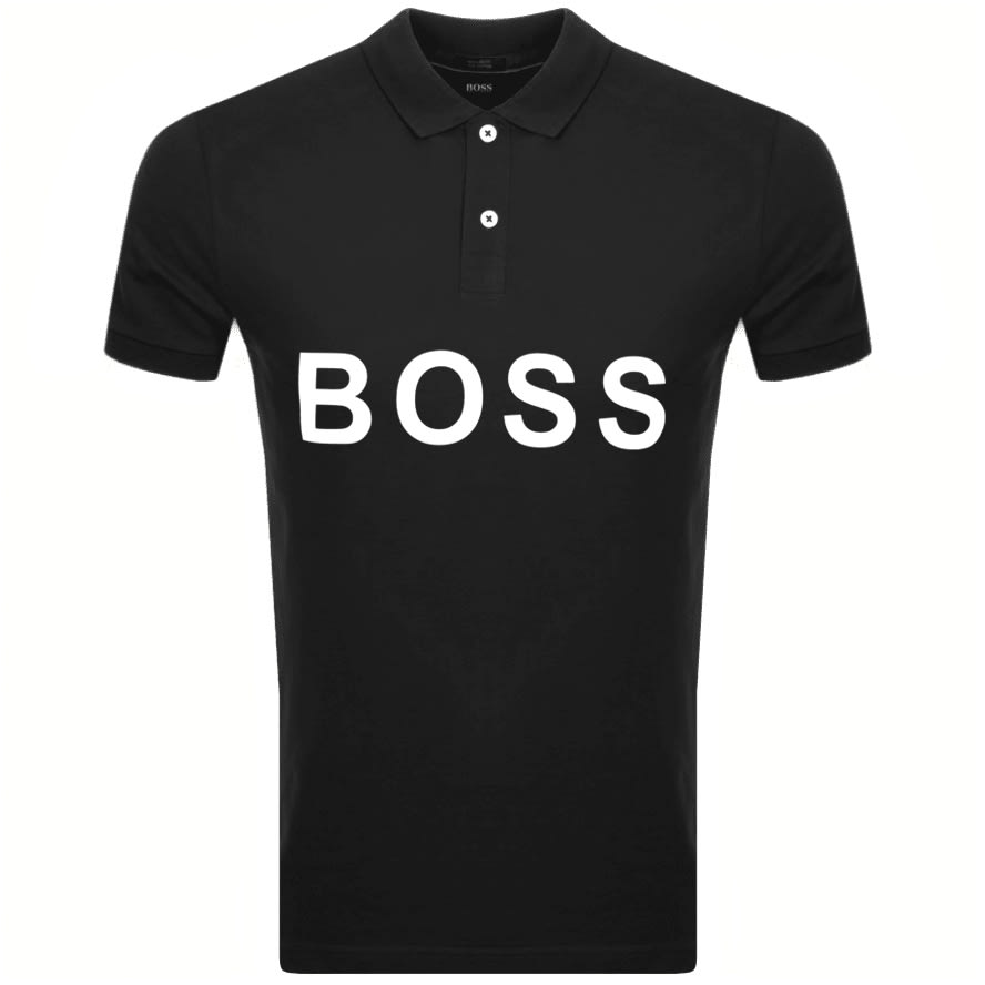 Alternative Image for ProductBOSS Parlay Logo Polo T Shirt Black1